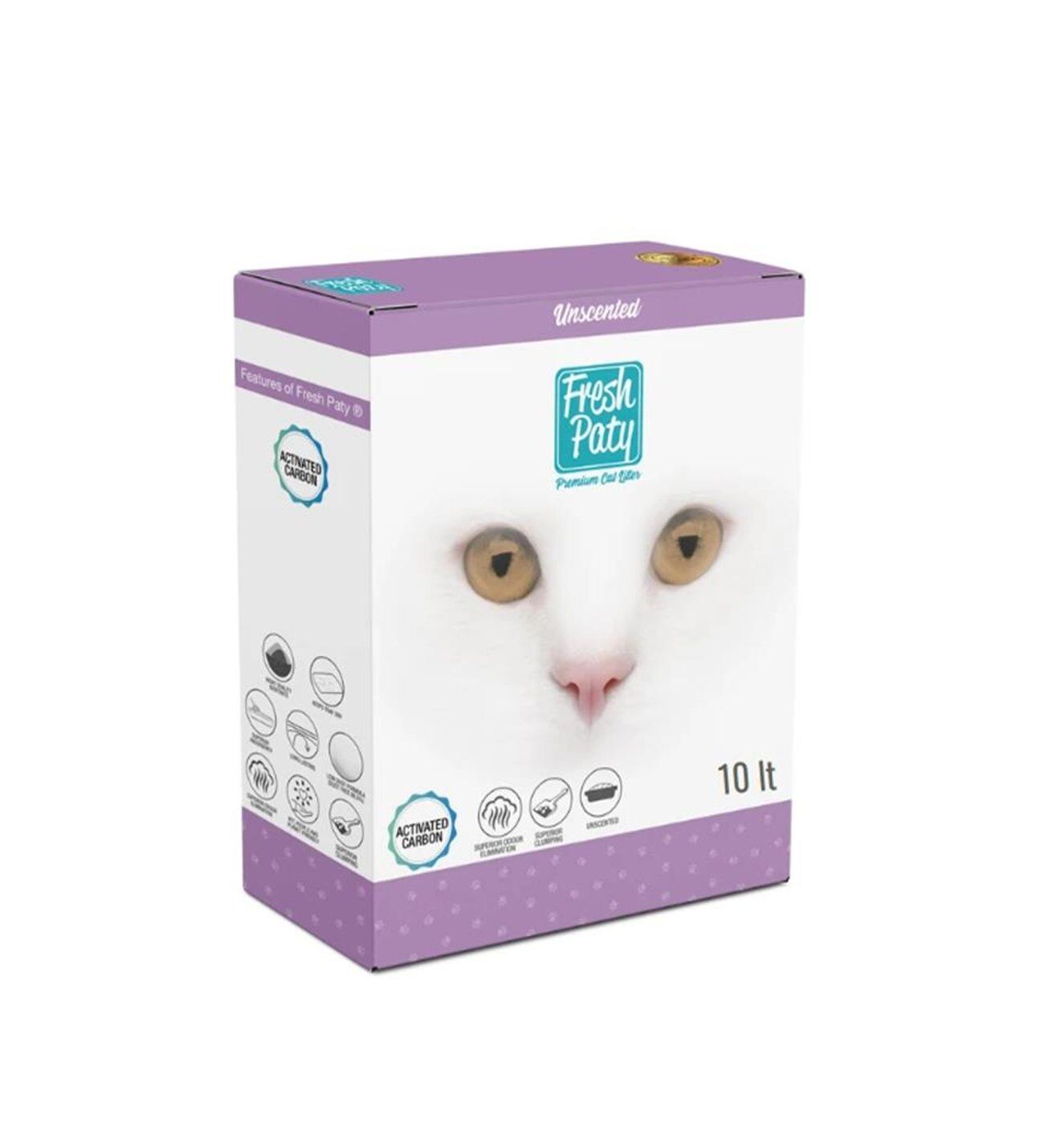 Fresh Paty Unscented Kokusuz Aktif Karbonlu Kedi Kumu (10 L)