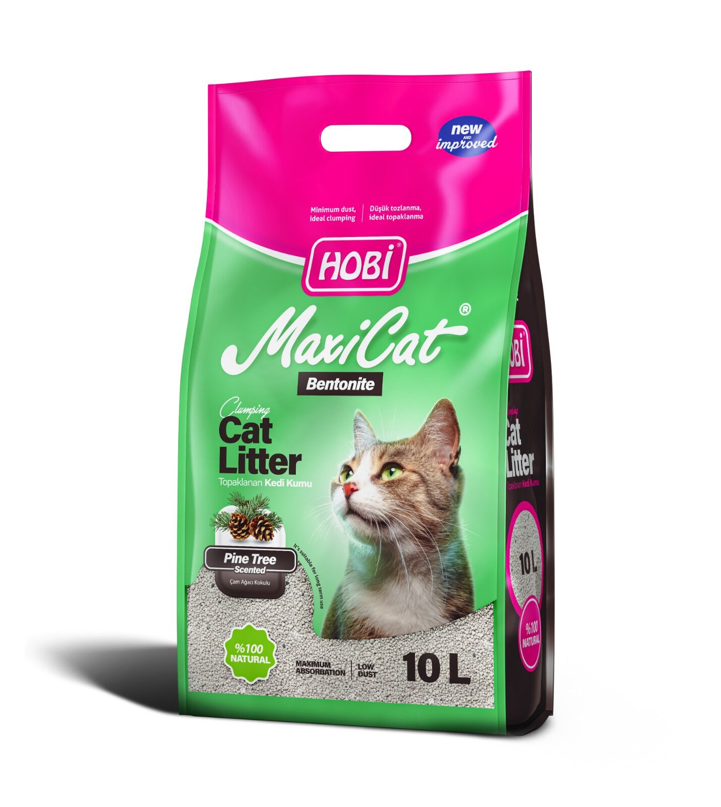 Hobi Maxicat Çam Kokulu Bentonit Kedi Kumu (10 L)