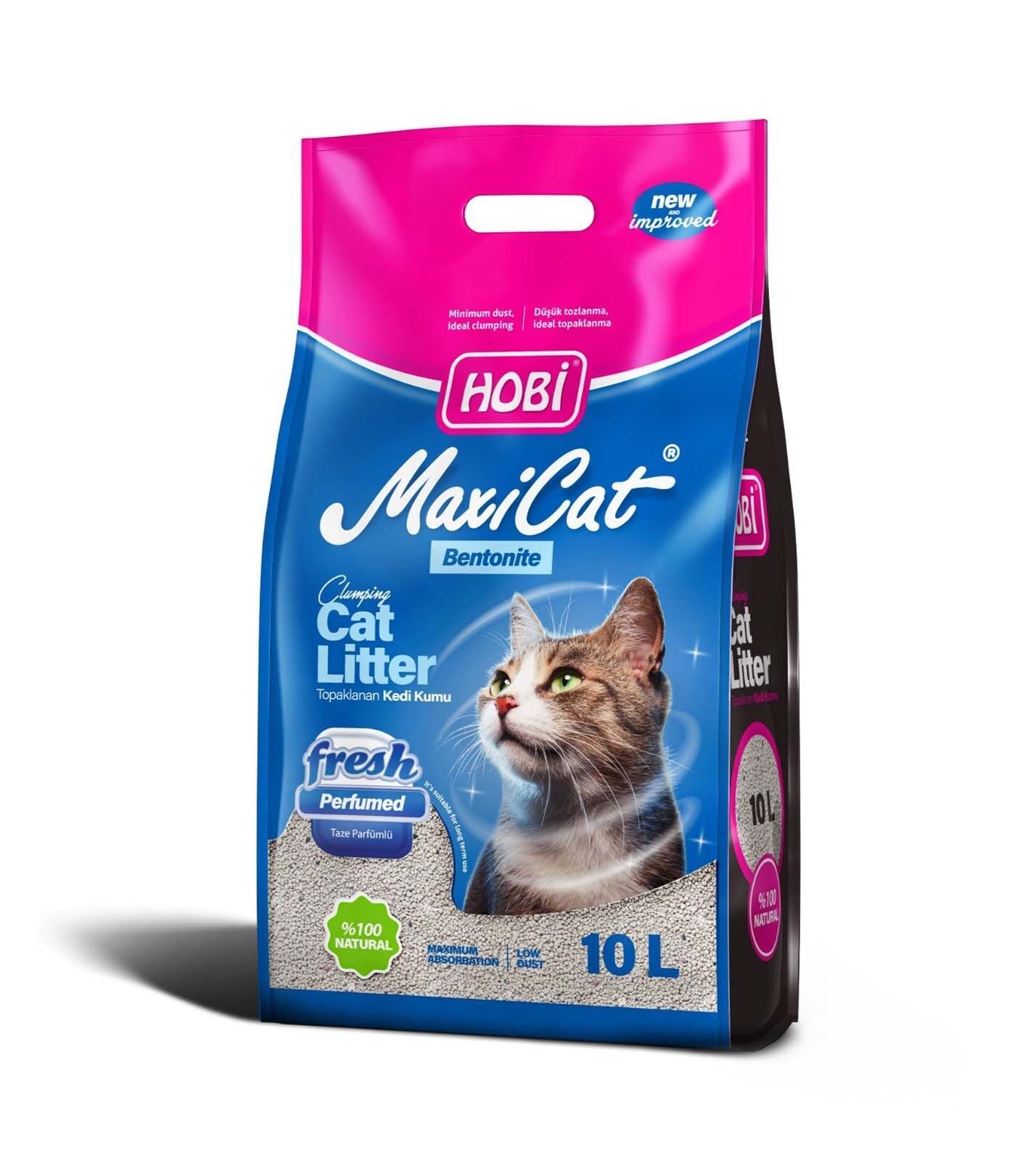 Hobi Maxicat Fresh Perfumed Bentonit Kedi Kumu (10 L)