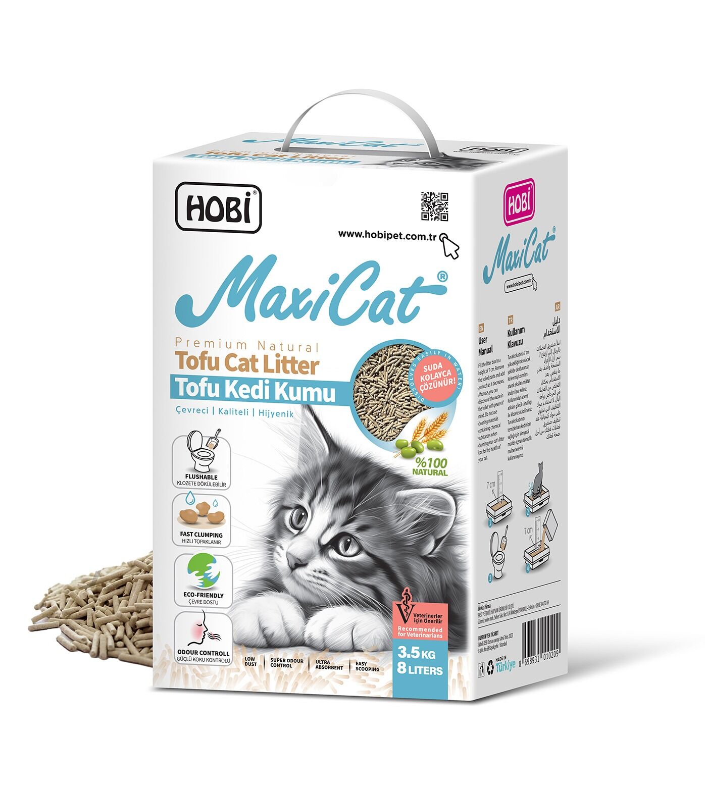 Hobi Maxicat Tofu Kedi Kumu (8 L)