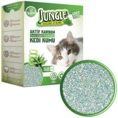 Jungle Grey Topaklanan Aktif Karbonlu Aloe Veralı Kedi Kumu (6 L)