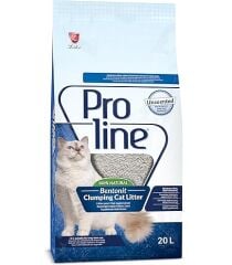 Proline İnce Taneli Süper Topaklanan Parfümsüz Bentonit Kedi Kumu (5 L)