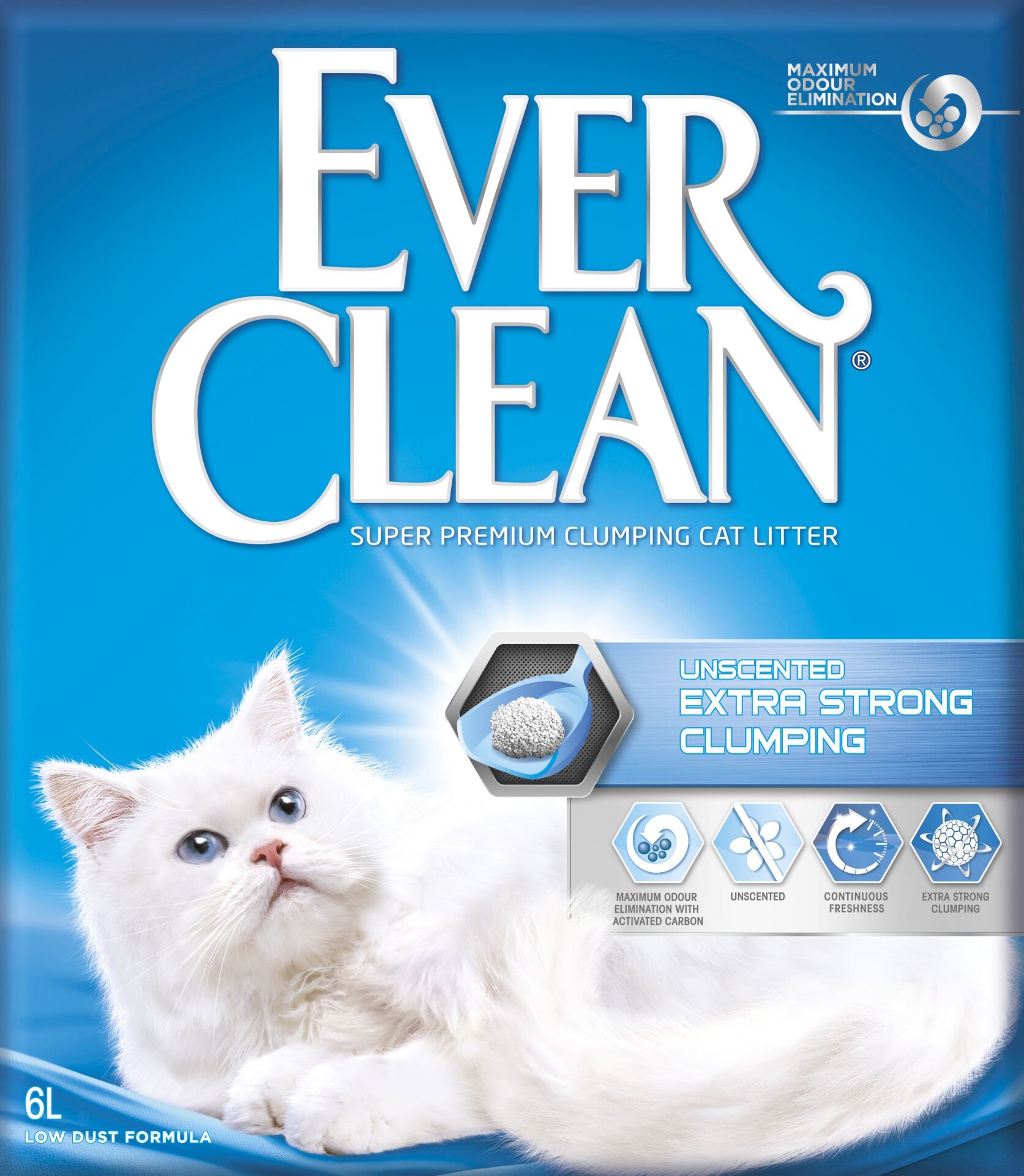 Ever Clean Extra Strong Clumping Unscented Esanssız 6L Kedi Kumu