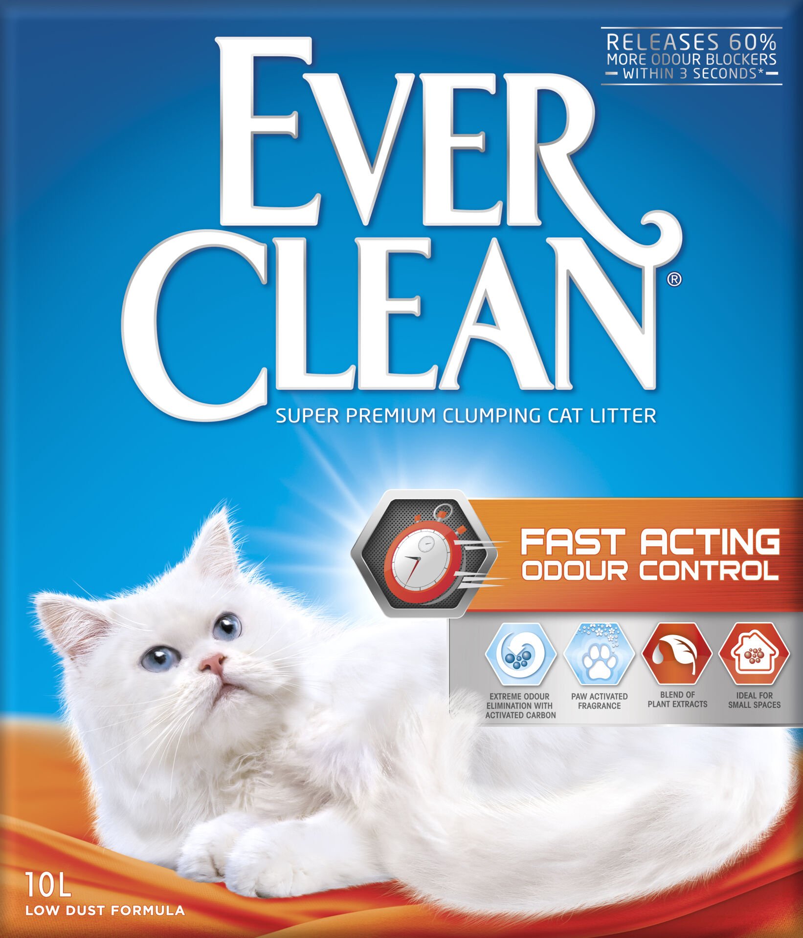Ever Clean Fast Acting Odour Control 10L Kedi Kumu